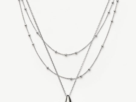 Savi Droplet Pendant & Double Necklace Set | Sterling Silver Online Hot Sale