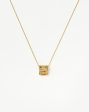 Lucy Williams Byzantine Square Coin Pendant Necklace | 18ct Gold Vermeil For Sale