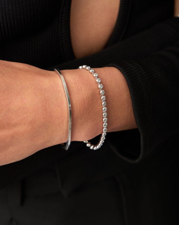 Tennis Round Bracelet | Sterling Silver Cubic Zirconia Supply