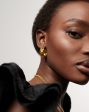 Lucy Williams Waffle Mini Hoop Earrings | 18ct Gold Vermeil on Sale