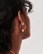 Lucy Williams Beaded Coin Charm Hoop Earrings Hot on Sale