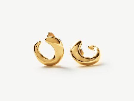 Molten Open Earrings | 18ct Gold Vermeil Online Sale