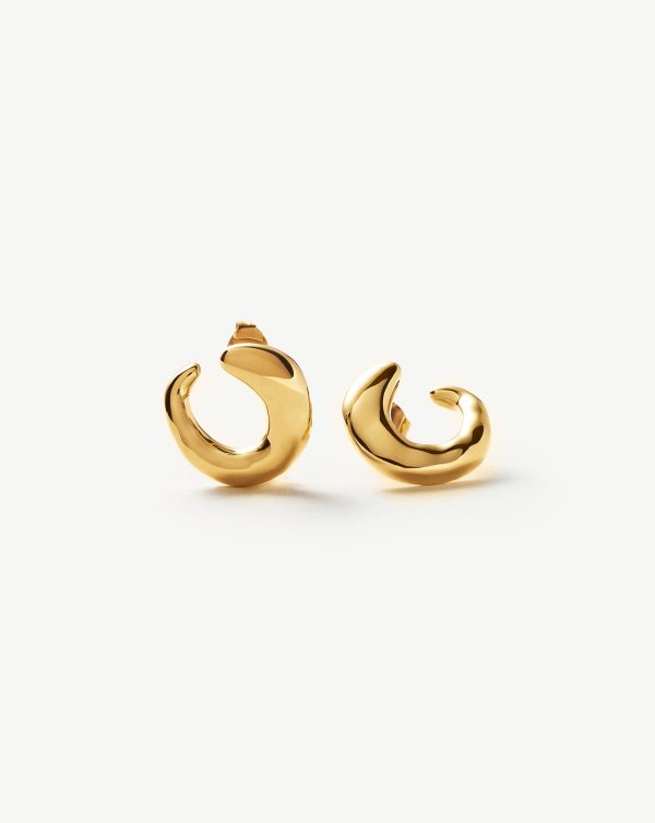 Molten Open Earrings | 18ct Gold Vermeil Online Sale