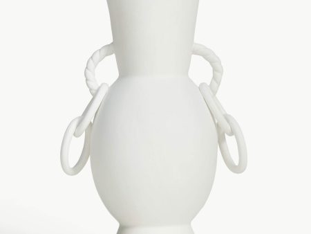 Chain Reaction Ceramic Vase | Ceramic White Online now