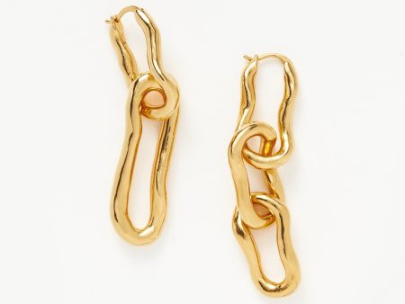 Molten Ovate Mismatch Hoop Earrings Online