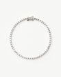 Classic Tennis Bracelet | Sterling Silver Cubic Zirconia For Sale