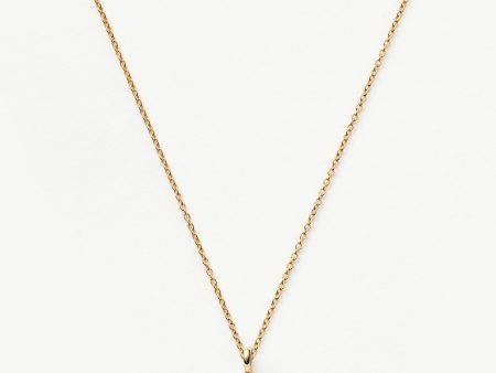 Fine Diamond Initial Mini Pendant Necklace - D | 14ct Solid Yellow Gold Plated Diamond Discount