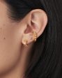 Pave Initial Single Stud Earring - Initial C | 18ct Gold Vermeil Cubic Zirconia Online now