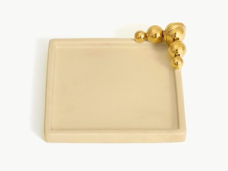 Spheres of Influence Ceramic Trinket Tray | Ceramic Beige on Sale