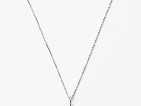 Curly Molten Mini Initial Necklace - Y | Sterling Silver on Sale