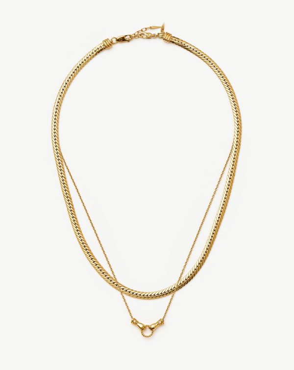 Harris Reed In Good Hands Slider Necklace Set | 18ct Gold Plated For Cheap