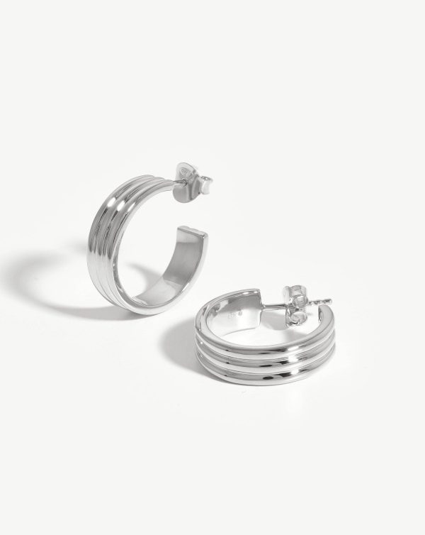 Ancien Hoop Earrings | Sterling Silver Online Sale