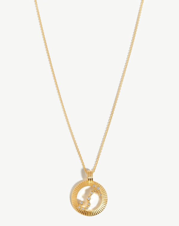 Zodiac Constellation Pendant Necklace - Scorpio | 18ct Gold Vermeil Scorpio Sale