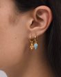 Lucy Williams Ridge Cross Charm Hoop Earrings Online Sale