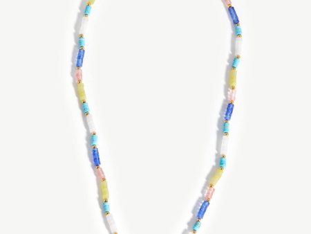 Long Beaded Stack Necklace For Discount