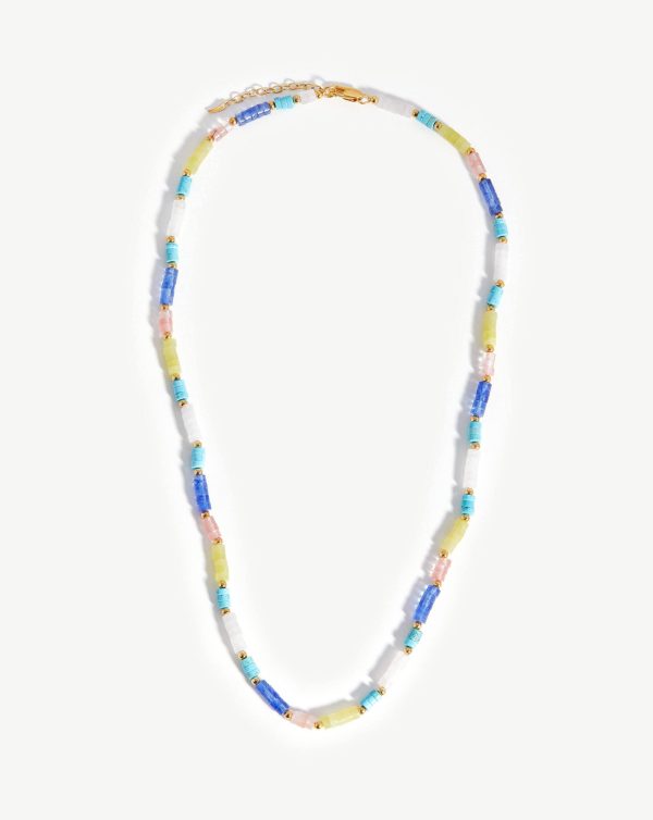 Long Beaded Stack Necklace For Discount