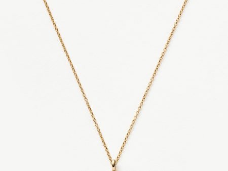 Fine Diamond Initial Mini Pendant Necklace - R | 14ct Solid Yellow Gold Plated Diamond Online