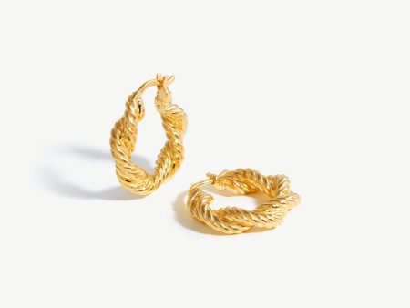 Marina Double Rope Hoop Earrings Cheap