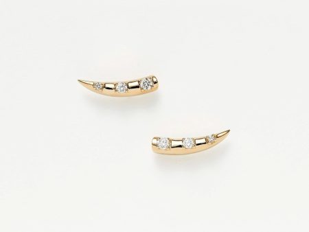 Fine Diamond Claw Stud Earrings | 14ct Solid Gold Diamond For Cheap