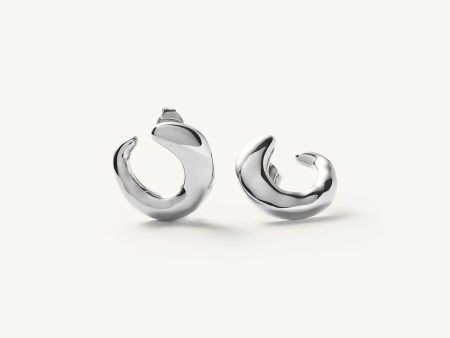 Molten Open Earrings | Sterling Silver For Discount