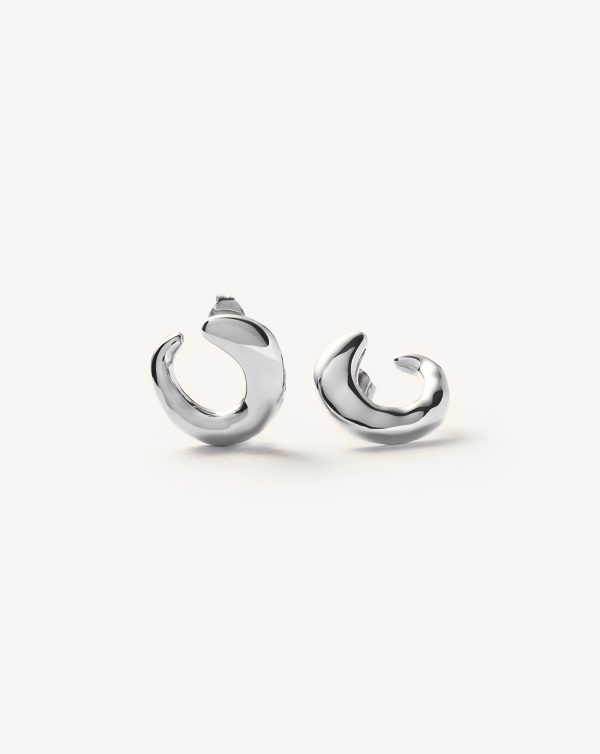 Molten Open Earrings | Sterling Silver For Discount