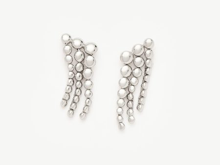 Beaded Waterfall Drop Earrings | Sterling Silver Online now