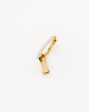 Initial Single Charm Hoop Earring - Initial I | 18ct Gold Vermeil Online Hot Sale