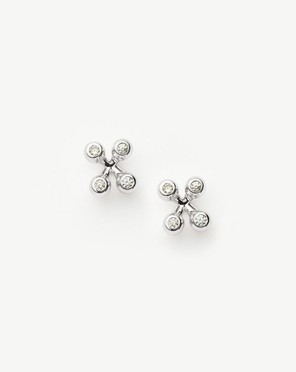 Atom Stud Earrings | Sterling Silver Hot on Sale