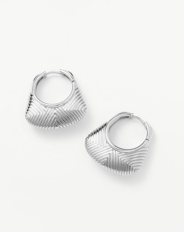 Hera Ridge Hoop Earrings Fashion