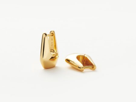 Lucy Williams Arco Small Hoop Earrings  | 18ct Gold Vermeil Sale