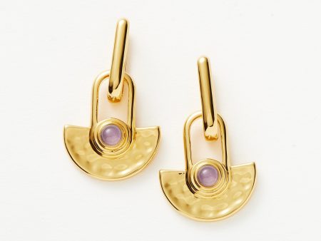 Limited Edition Zenyu Fan Gemstone Drop Earrings Online Sale