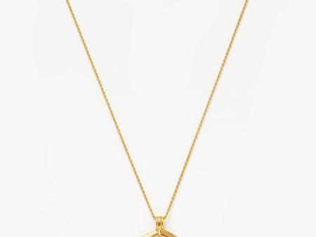 Lucy Williams Engravable Octagon Medallion Coin Necklace | 18ct Gold Plated Supply