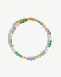 Beaded Anklet | 18ct Gold Plated Multi Pastel Beaded Hot on Sale