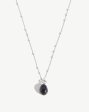 Baroque Pearl Chain Necklace | Sterling Silver Grey Pearl For Sale