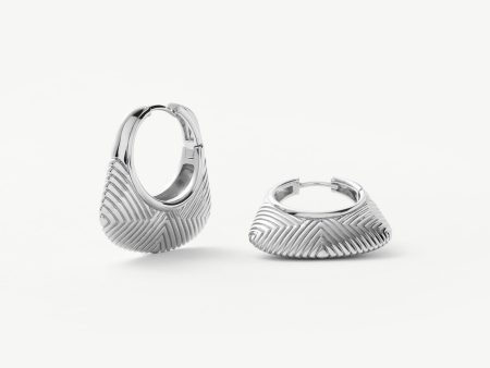 Hera Ridge Hoop Earrings Fashion