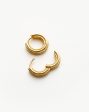 Ridge Mini Hoop Earrings | 18ct Gold Plated Online