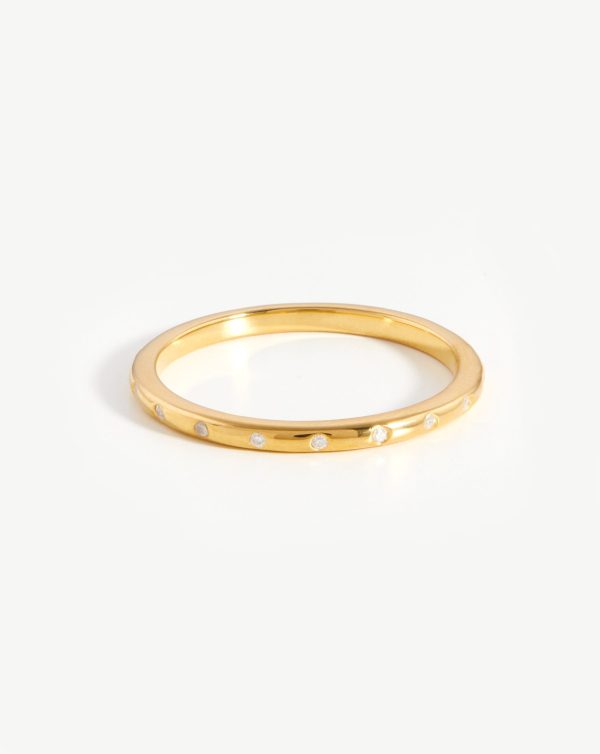 Solar Studded Ring | 18ct Gold Vermeil Cubic Zirconia Online