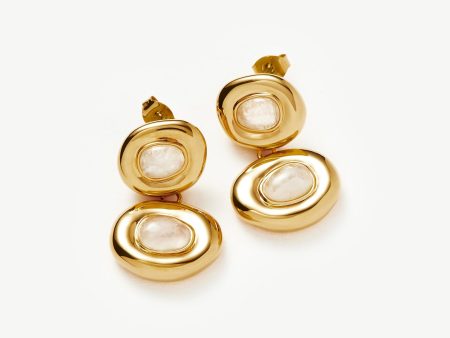 Molten Doughnut Double Drop Earrings on Sale