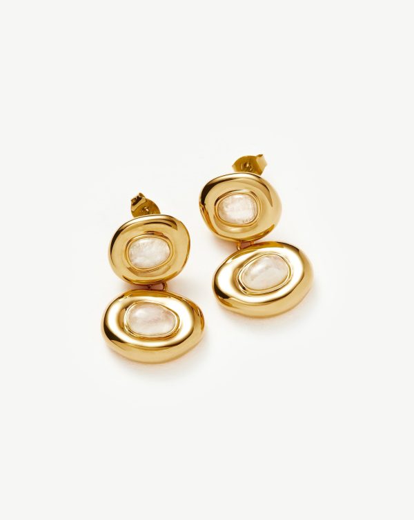 Molten Doughnut Double Drop Earrings on Sale