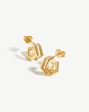 Hex Double Huggies | 18ct Gold Vermeil Hot on Sale