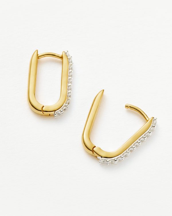 Pave Ovate Small | 18ct Recycled Gold Vermeil on Recycled Sterling Silver Supply