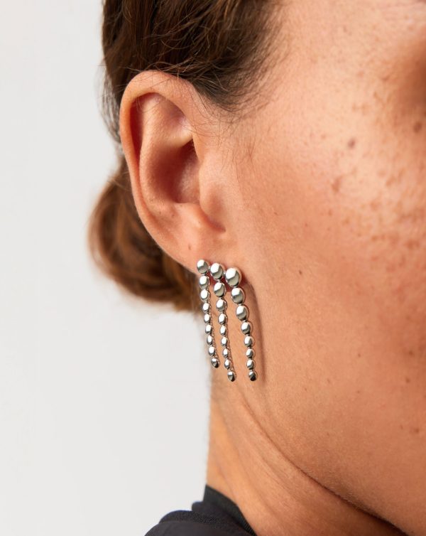 Beaded Waterfall Drop Earrings | Sterling Silver Online now