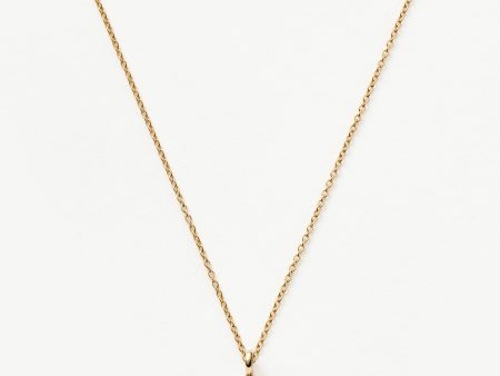 Fine Diamond Initial Mini Pendant Necklace - V | 14ct Solid Yellow Gold Plated Diamond Online Hot Sale