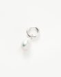 Pearl Drop Small Tunnel Hoop Earring Supply