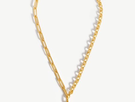 Deconstructed Axiom Triangle Chain Necklace | 18ct Gold Plated Dendritic Cheap