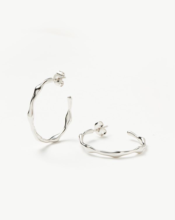 Medium Molten Hoop Earrings on Sale