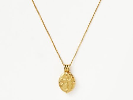 Lucy Williams Roman Coin Locket Necklace | 18ct Gold Vermeil Online Sale