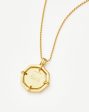 Lucy Williams Engravable Octagon Medallion Coin Necklace | 18ct Gold Plated Supply