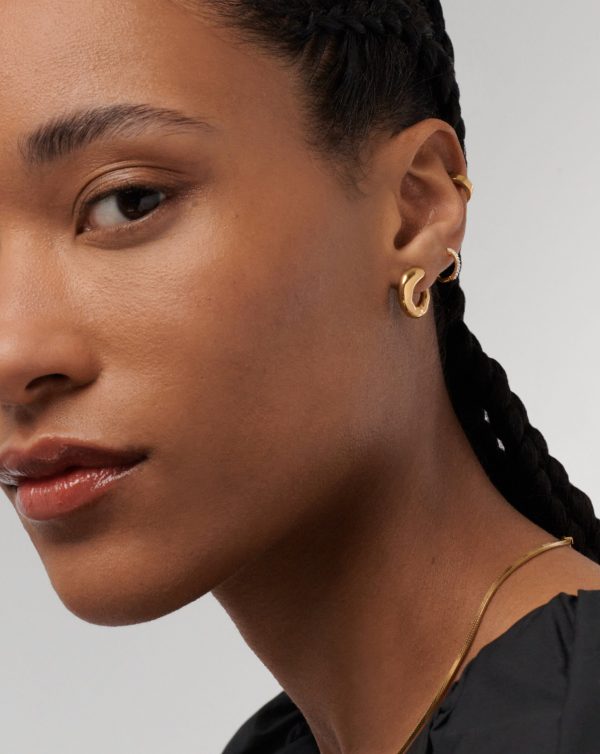 Molten Open Earrings | 18ct Gold Vermeil Online Sale