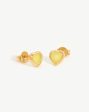 Jelly Heart Gemstone Stud Earrings For Discount